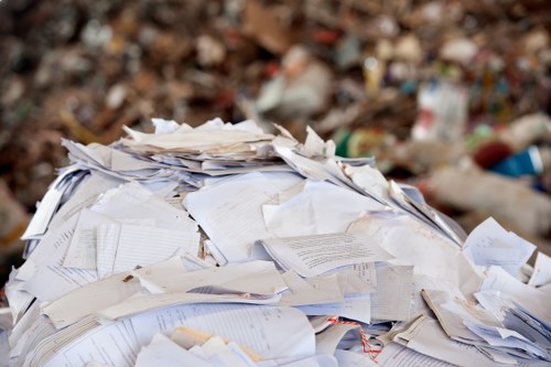 Skip placed on a public road with necessary permits